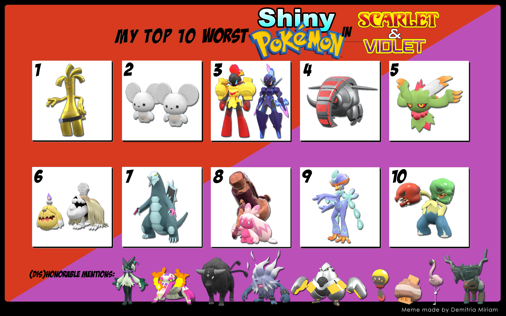 The Worst Shiny Pokemon of All Time, Ranked