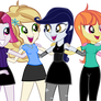 Canterlot Girls EQG style