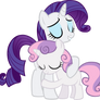 Sweetie Belle Hugs Rarity