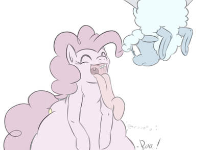 Cranefeeding Pinkie