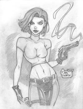 'Cartoon' Abbey Chase (#1) PENCIL by Rodel Martin