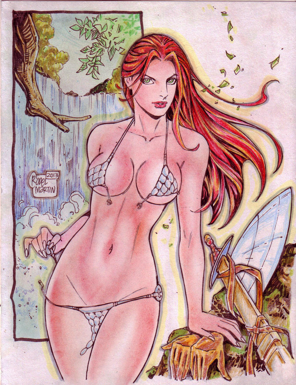 Red Sonja (#8) by Rodel Martin