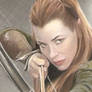 Tauriel (The Hobbit) Sketch Card (#7) by Gary R.