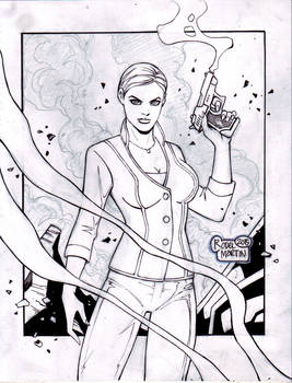 TX (Terminator 3) (#1B) -INKED- by Rodel Martin