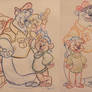TaleSpin Sketches from Disneyland