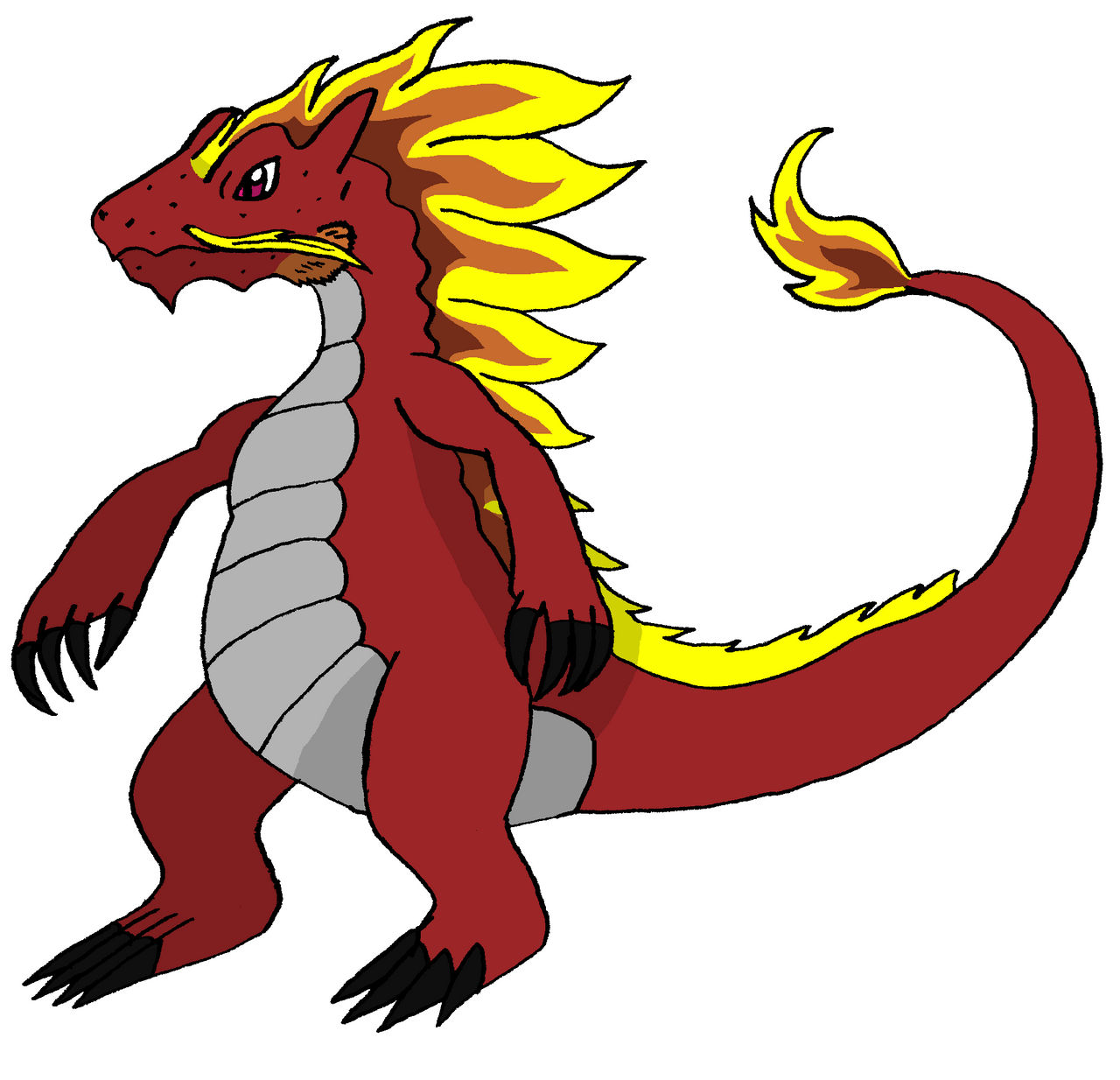 Pyro dragon monster (Dryro) by Planetofmonsters on DeviantArt