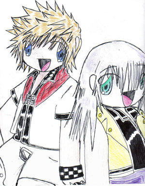 roxas X Riku giant chibis OxO by kh-fanaticclub on DeviantArt