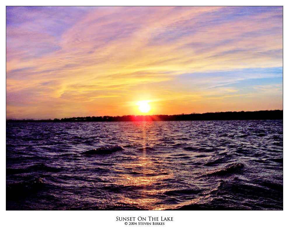 Sunset On The Lake