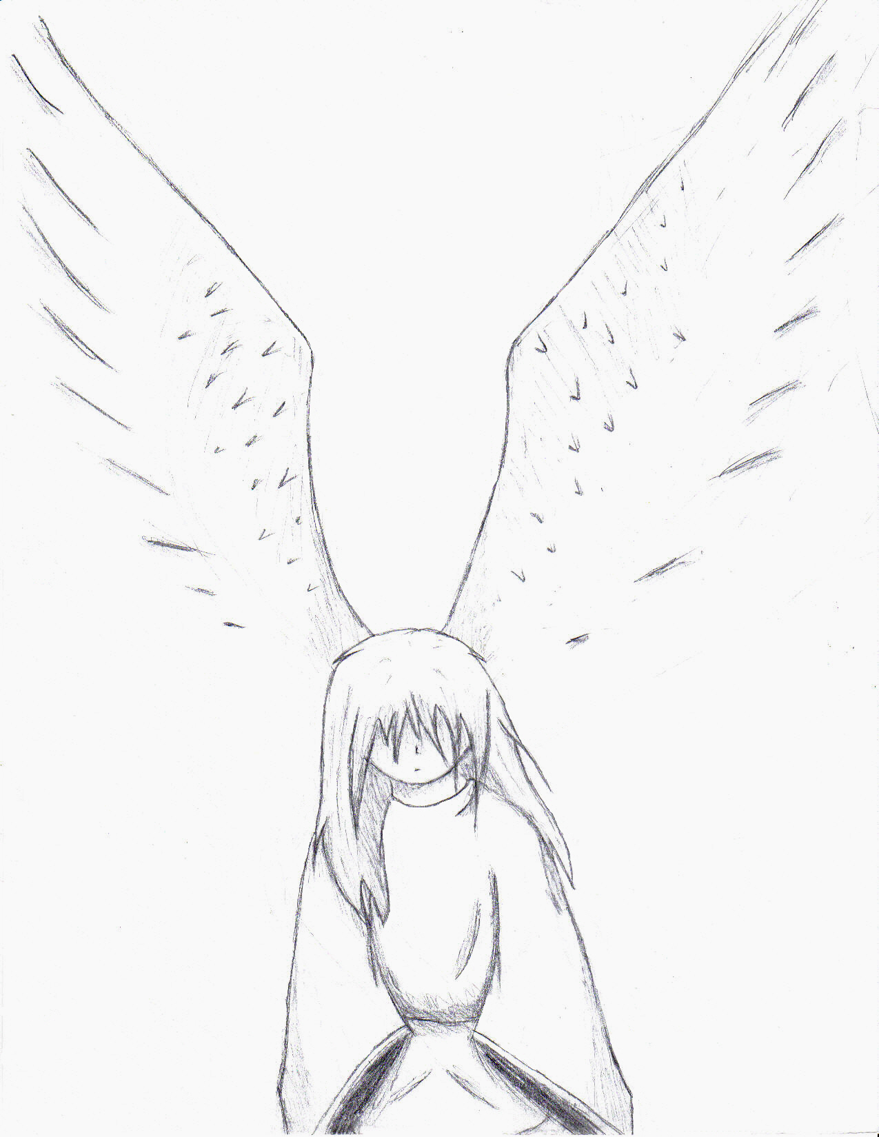 Easy Sad Angel Drawings 1649x1275 sad angel :WIP: by sun100 on DeviantArt