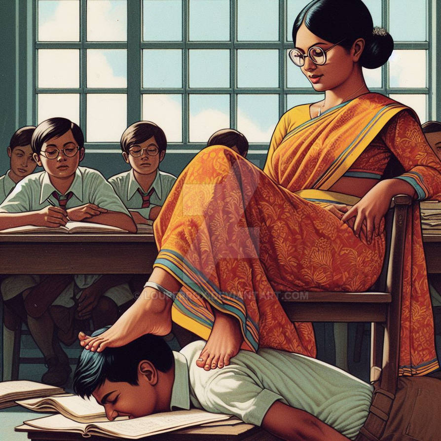 Teacher trample student on head by LouFerrox on DeviantArt
