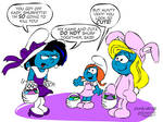 The Easter Smurfettes: Black and Blue Remix by NewportMuse