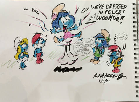The Smurfs... In Color!