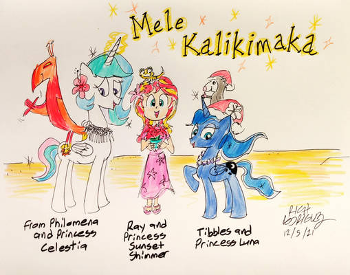 Mele Kalikimaka (Christmas greeting card)