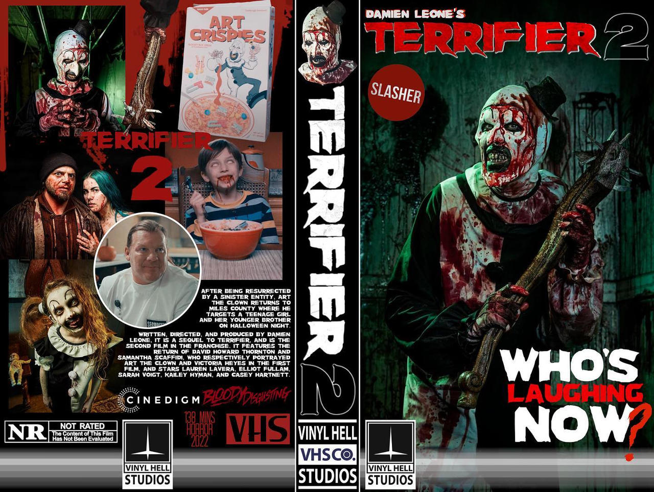 Terrifier-2-VHS-cover-with-Slasher-sticker-by-@vin by krishorror666 on ...
