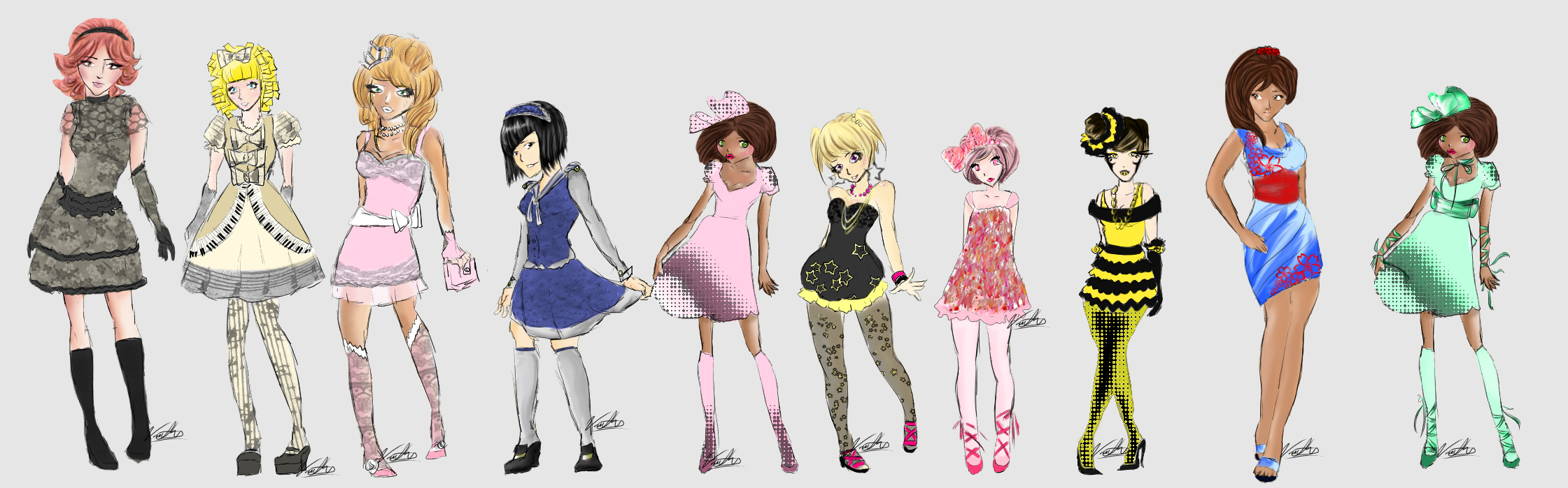 Guide to All Lolita Styles by Neko-Vi on DeviantArt