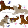 Wolf family adoptables: OPEN