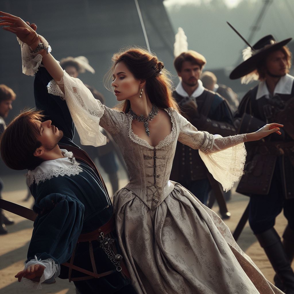 Milady de winter VS musketeers MIXED FIGHT by wanderer326 on DeviantArt