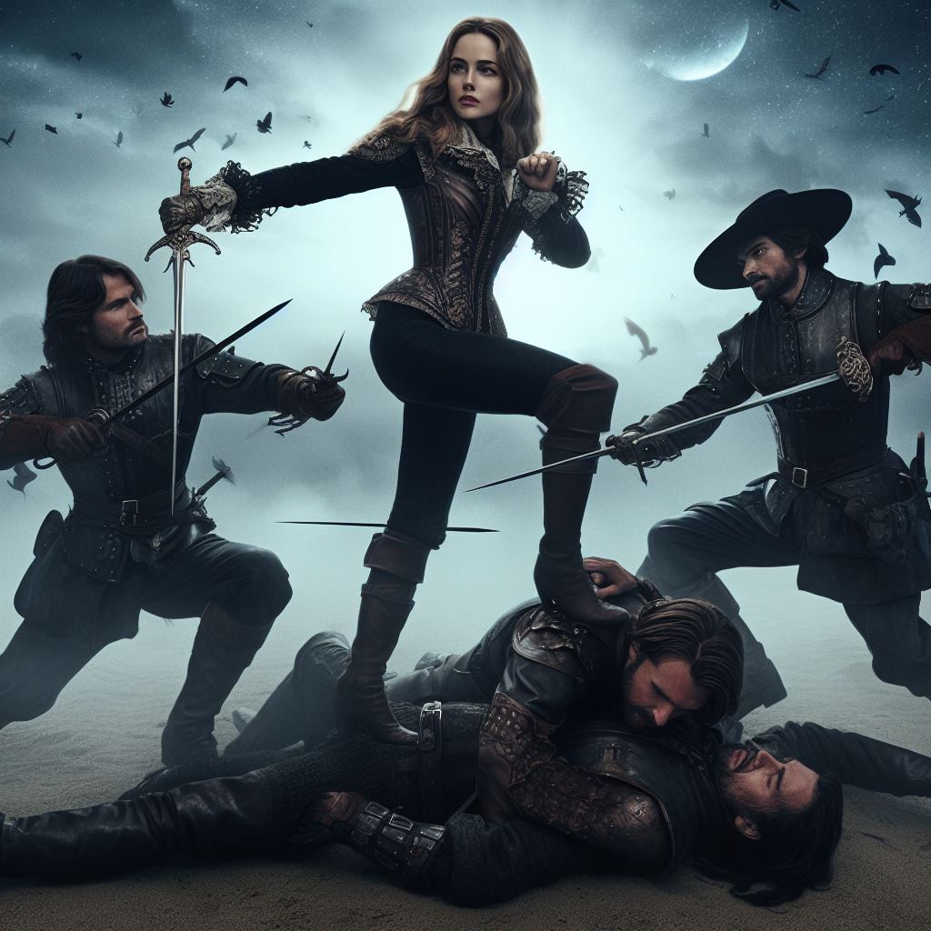 Milady de winter VS musketeers MIXED FIGHT (4) by wanderer326 on DeviantArt