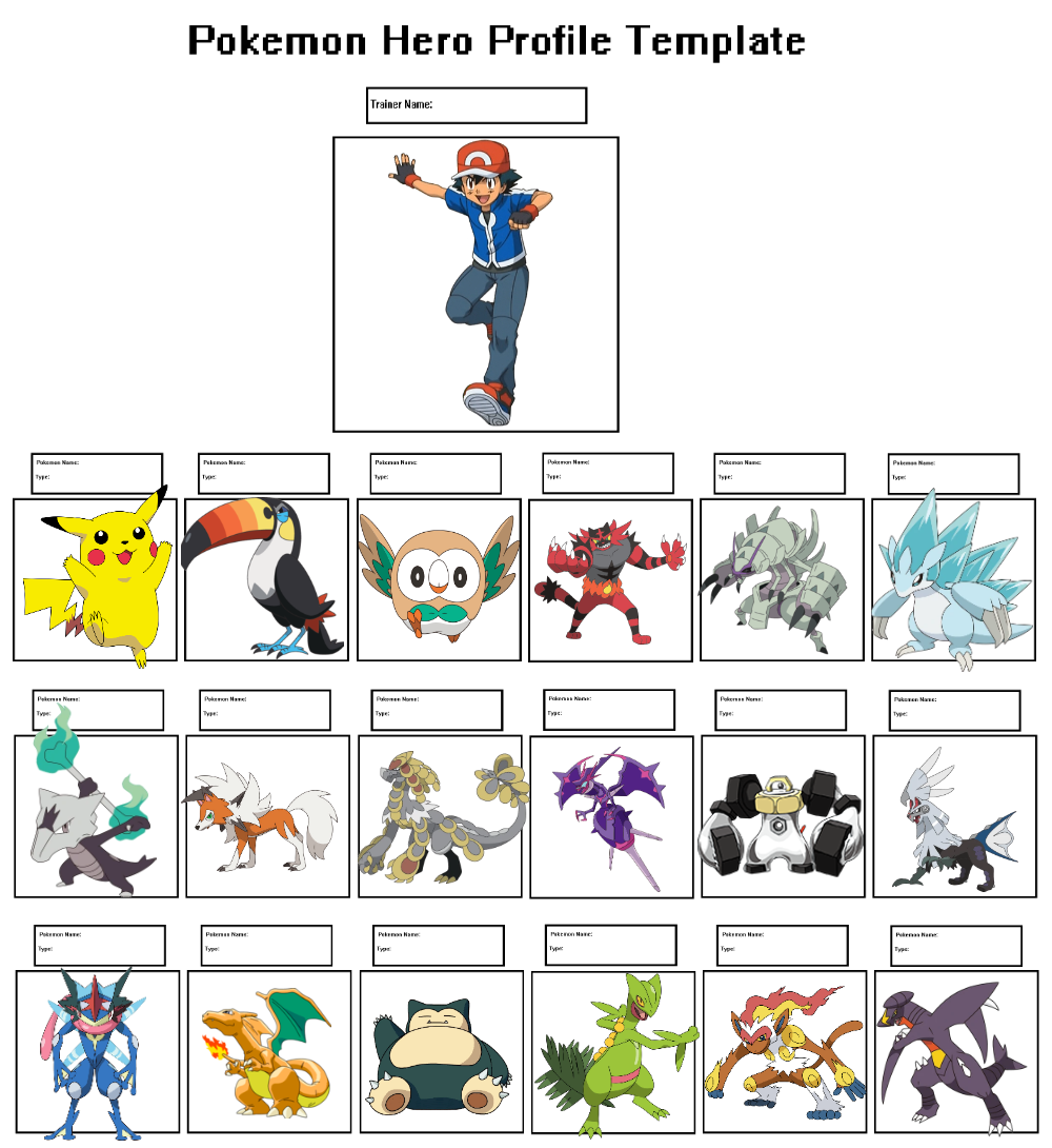 Ash's Pokemon at the finals of the alola league fm by Fakemon1290