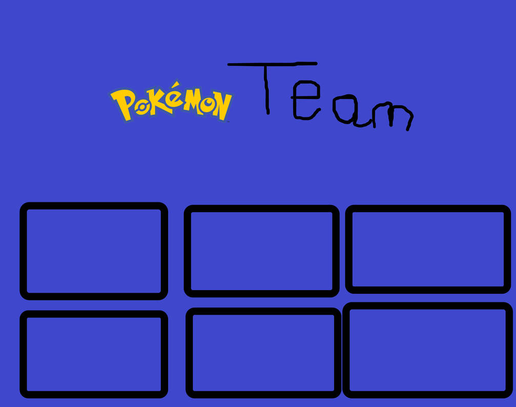 Pokemon Team Template by Fakemon1290 on DeviantArt