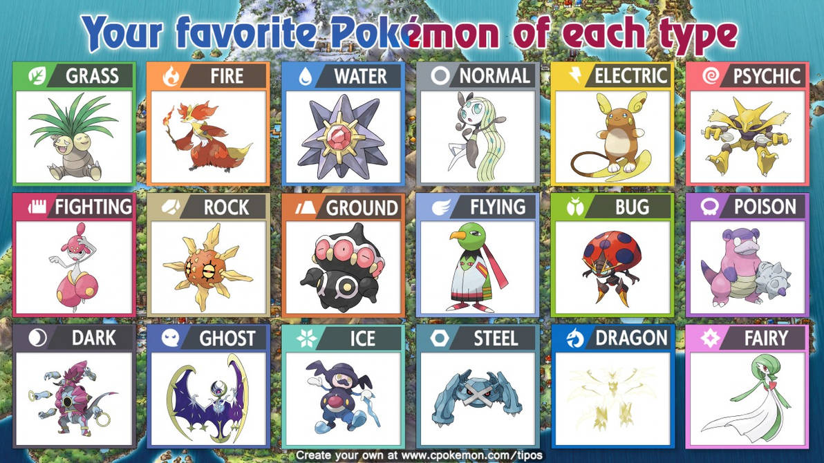 Psychic Flying Types My Favourite Psychic Type Pokemon of Each Type by Fakemon1290 on DeviantArt