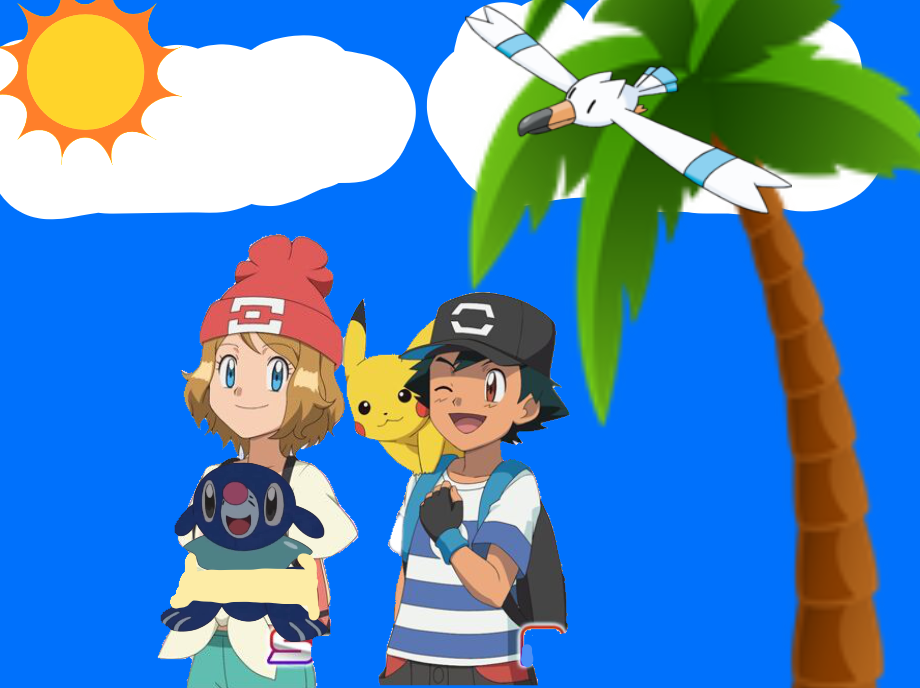 Amourshipping ash and Serena alola  Pokemon, Pokemon sun, Pokemon ash and  serena