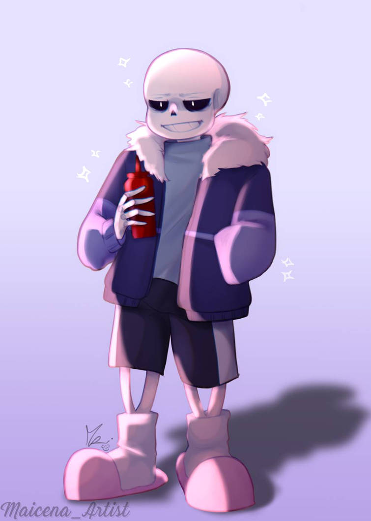 *Sans with his new jacket* by mizumiundertale on DeviantArt