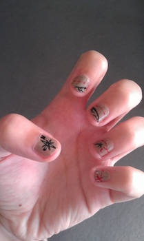 Treasure Map nails