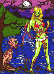 Zombie Girl Loves Liver