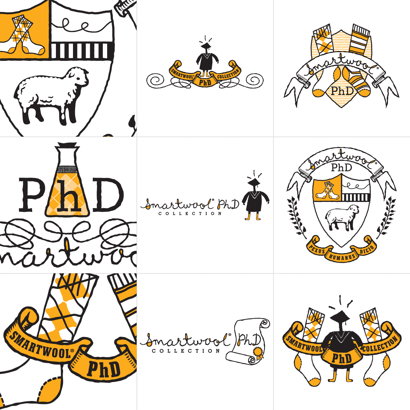 SmartWool PhD Logo Comps by pterisaur