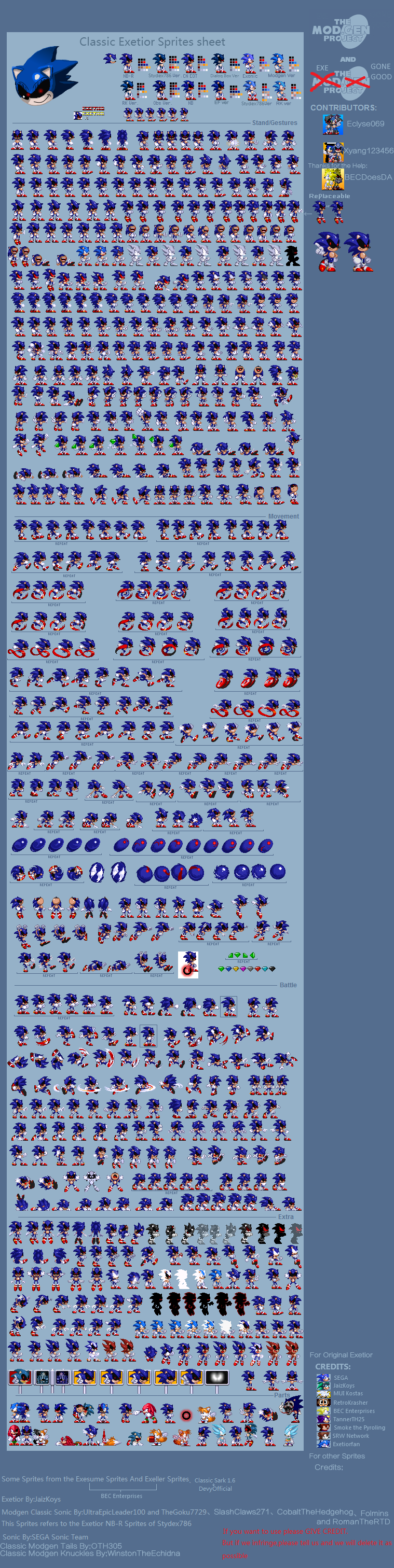 Modgen Executor Modgen Classic Exetior Sprites Sheet V3 by Eclyse069 on DeviantArt