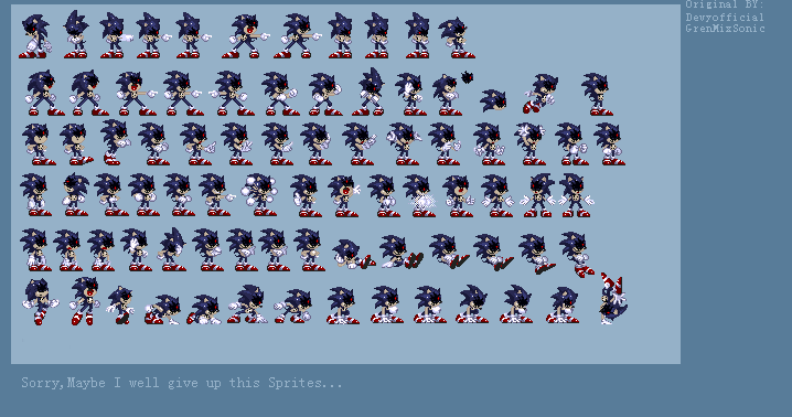 Exeller/Modgen Sonic.exe Sprites by BECDoesDA on DeviantArt