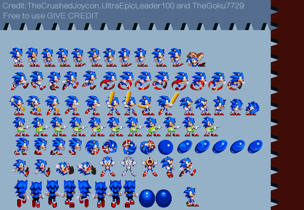 pack de Sprites de classic Sonic modgen actualizado Versión 5 