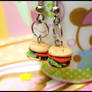 Tiny Burger Earrings II