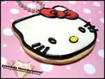 Hello Kitty Cookie Necklace by GrandmaThunderpants