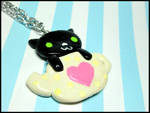 Cat Teapot Necklace by GrandmaThunderpants