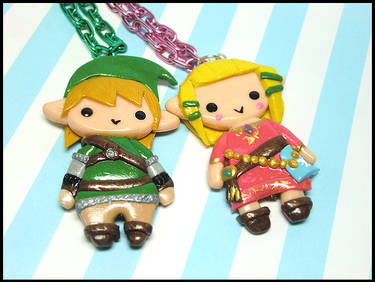 Link + Zelda Necklaces