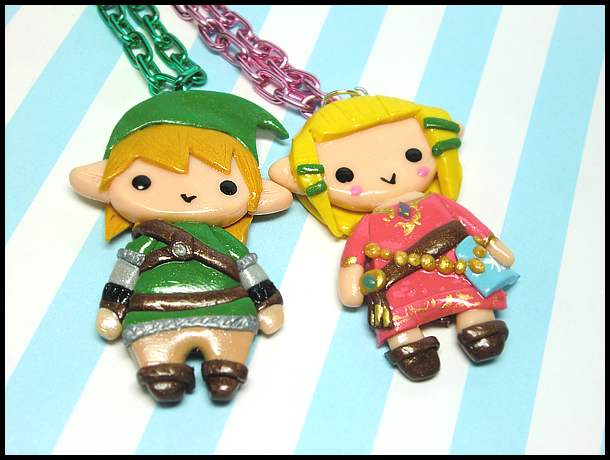 Link + Zelda Necklaces