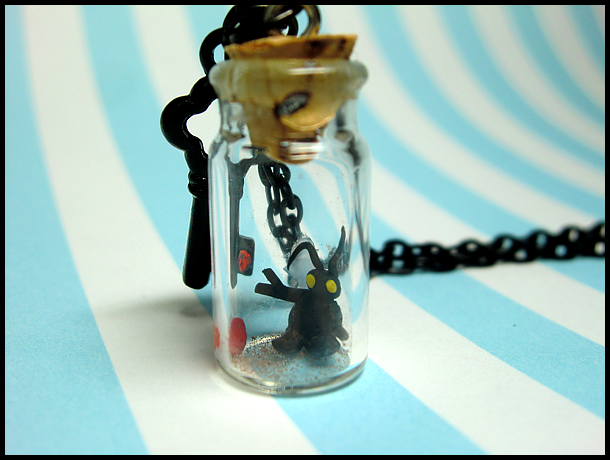 Heartless in a Bottle Necklace