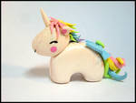 Pastel Unicorn Figure by GrandmaThunderpants