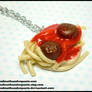 Spaghetti + Meatball Necklace