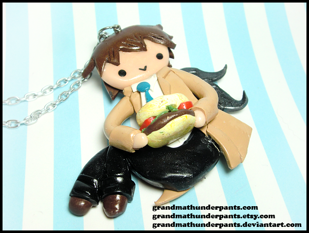 Cas + Burger Necklace