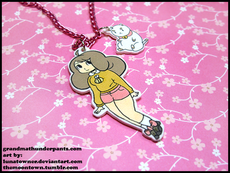 Bee and Puppycat Necklace