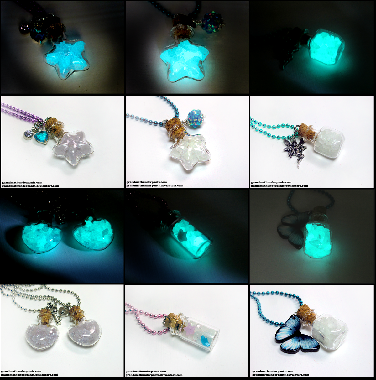 New Glow Crystal Necklaces