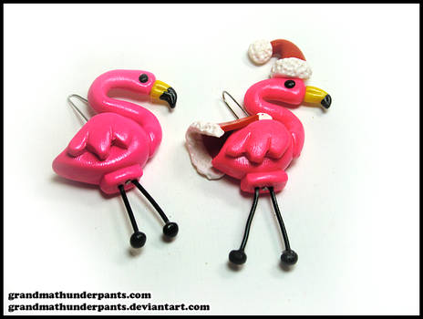 Christmas Flamingos