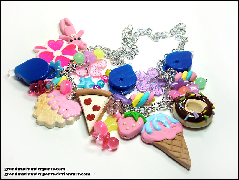 Pizza Rave Necklace by GrandmaThunderpants on DeviantArt