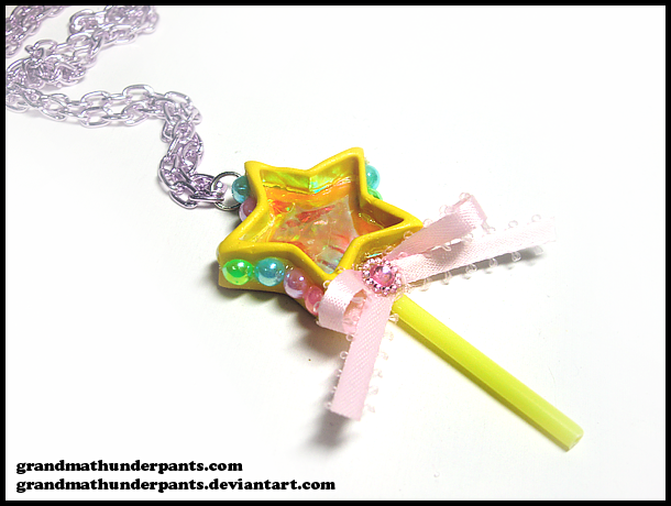 Shimmering Star Wand Necklace