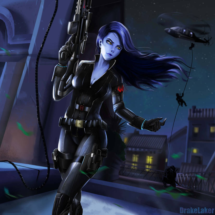 Overwatch x Avenger: Black Widowmaker by drakelaker on DeviantArt