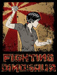 Fighting Dinosaur by jaleh