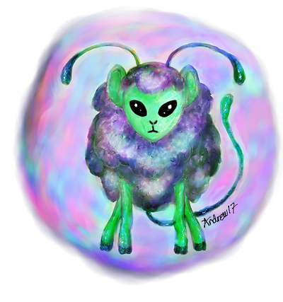 Alien sheep by Gaelio on DeviantArt